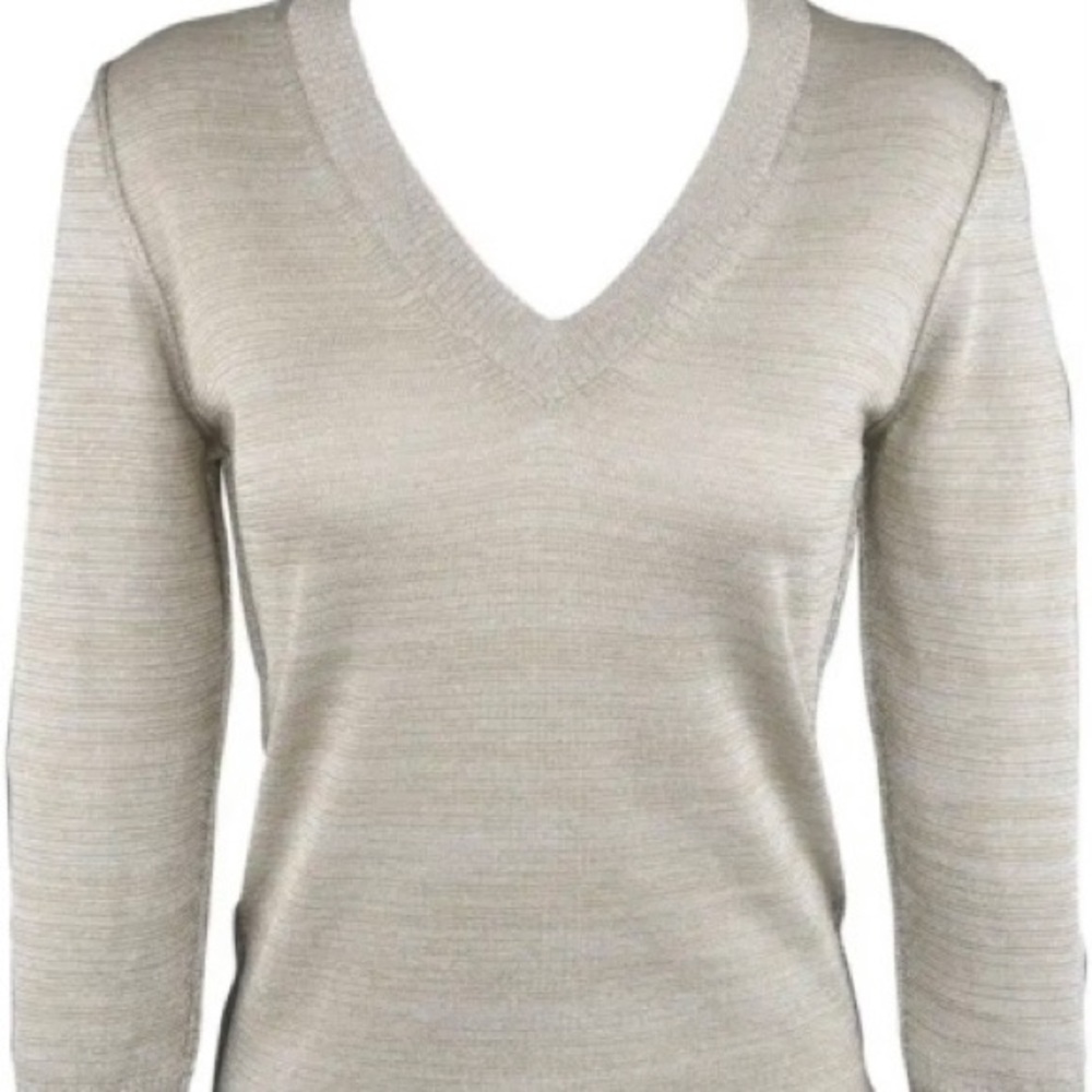 D&G Silver & Gold Metallic sheer lurex sweater